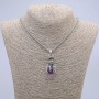 Pendant 'Paw with Sphere' 40×20 mm on a chain, length 70 cm +/- silver-tone metal