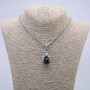 Pendant 'Paw with Sphere' 45x15 mm + - on a chain, length 70 cm + - silver metal