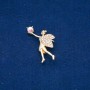 Sale! Fairy Brooch, white and gasoline rhinestones, gold-tone metal 35 x 24 mm +