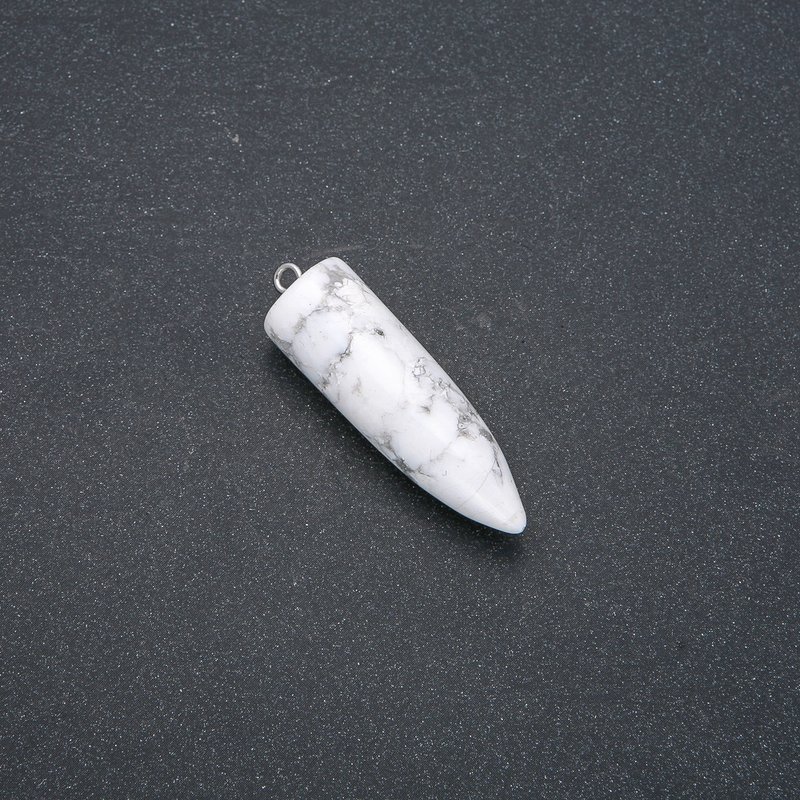 Kakholong Stone Pendulum Pendant 13x40x45mm (+-)