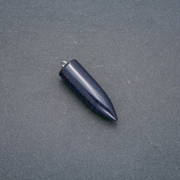 Aventurine Stone Pendulum Pendant 'Blue Sand' (synthetic) 13x40x45 mm (+/-)