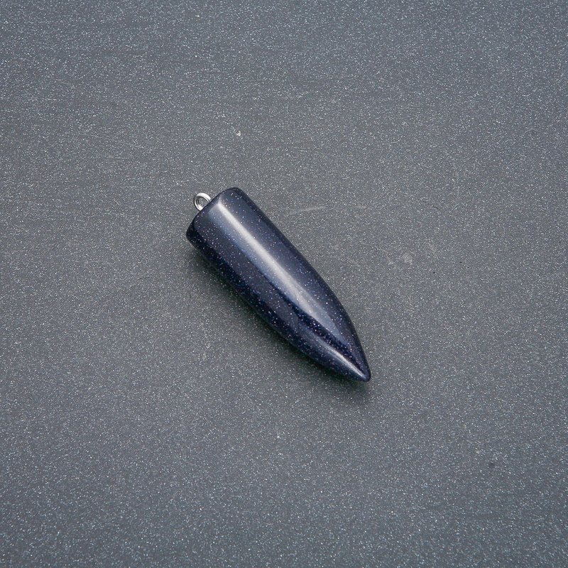 Aventurine Stone Pendulum Pendant 'Blue Sand' (synthetic) 13x40x45 mm (+/-)