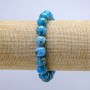 Elastic bracelet with Imperial Jasper smooth bead, diameter 10 mm, length 18 cm