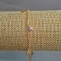 Xuping Bracelet with 18K Gold Plating and White Crystals, Length 19–21 cm, Thickness 1.2 mm +