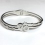 Xuping Rhodium Bracelet, thickness 5.5 mm + -, diameter 63x54 mm +