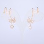 Kaf Xuping 18K Gold Plating with White Crystals, Length 40 mm +