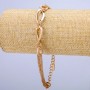 Xuping 18K Gold-Plated Bracelet, 8mm Thick, 20–25 cm Long