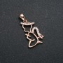 Pendant Xuping 18K Gold Plating Angel with White Crystals, 27×14mm diameter +