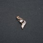Pendant Xuping 18K Gold Plating with White and Black Crystals, 20x10 mm diameter +