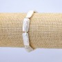 Elastic bracelet with Baroque pearls, diameter 9x21mm+-, length 18cm+