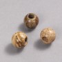 Pandora bead made from landscape jasper, natural stone, 16x14 mm + -, hole diameter 5.5 mm +