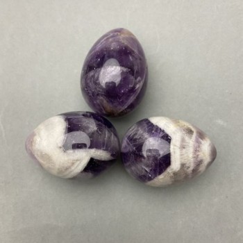 Amethyst decorative egg, diameter 40x30mm+