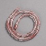 Beads on a strand of natural Chalcedony, smooth cylindrical, diameter 10x6 mm + -, length 41 cm +