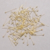 Pins with ball-cap in lemon-gold metal, 20mm length, 250g