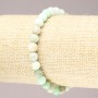 Chrysoprase Bead Elastic Bracelet with Smooth Beads, 6 mm Diameter