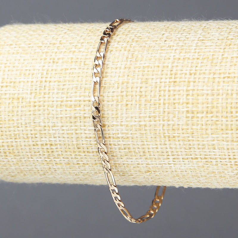 Xuping 18K Gold Plating Bracelet, 3.5 mm thick, 19 cm long