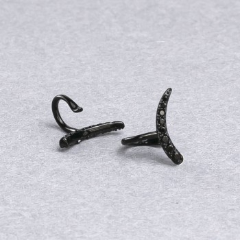 Kaf Xuping Black Rhodium with Black Crystals