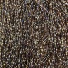 Brown Czech Crystal Beads on a Fine Thread with Gasoline Finish, Faceted Rondelle, 3.5×3 mm, 32 cm Length