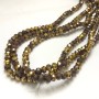 Beads Czech Crystal on thread, lilac matte assortment with a faceted rondel, diameter 6x4.5 mm + -, length 38-40 cm +