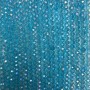 Blue Transparent Czech Crystal Beads on Thread, Gasoline-Coated, Faceted Rondelle, 8x6 mm, Length 40 cm