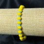 Elastic bracelet with Czech crystal Ukraine faceted rondel, diameter 6x4 mm, length 18 cm +/-