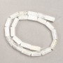 Beads on a thread, natural stone Mountain Crystal cylinder, diameter 8x17 mm, length 39 cm