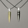 Pair Pendants 'Beads on a Cord' 42×9 mm + -, length 45–50 cm