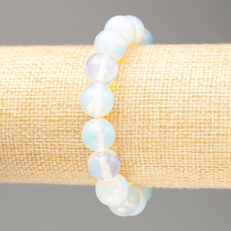 Moonstone Bracelet - Smooth Bead, 12 mm Diameter