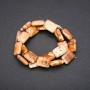 Natural stone Landscape Jasper Beads, Rectangular, diameter 13×18 mm (±), length 38 cm (±)
