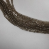 Czech Crystal Beads, Clear Champagne 'Rondelle', 6x4mm, thread, length 43cm +
