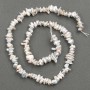 Baroque Pearl Grain Thread with a 'Gasoline' Shade, diameter 6x1-3 mm, length 39 cm+