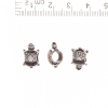 Pandora Turtle Bead Findings 13x9mm, hole diameter 5 mm, pack 20 g +/- 12 pcs