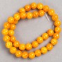 Citrine Beads on Fishing Line (Artificial Acrylic), Smooth Spheres, 10.5 mm Diameter, 40 cm Length