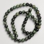 Beads on fishing line Ocean Jasper, smooth round beads, diameter 6.5 mm, length 39 cm