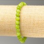 Elastic bracelet with imitation onyx (acrylic), bead diameter 6.5 mm, length 18 cm