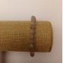 Elastic bracelet with tinted quartz (artificial acrylic) gray smooth beads, 6.5 mm diameter, length 18 cm