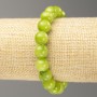 Elastic bracelet with Onyx imitation (acrylic beads) smooth beads, diameter 10 mm ±, length 18 cm
