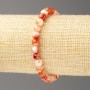 Bracelet White-Ruddy Ocean Jade (artificial acrylic), bead diameter 6 mm +/-, length 18 cm +/-, smooth beads on elastic