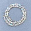 Beads on a thread of opal glass, tumbled, 6×7 mm, length 40 cm