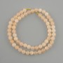 Citrine Beads, Smooth Round on Thread, 6 mm Diameter, 38 cm Length ±