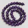 Sugilite Beads, Smooth Round Balls on Thread, 8mm Diameter ±, 38cm Length ±