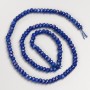 Lapis Lazuli Beads (Synthetic) Faceted Rondelle on Thread, 4x3.5 mm, Length 38 cm +/-