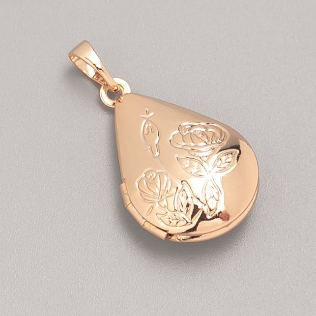 Xuping photo locket pendant, diameter 24x15 mm