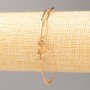 Xuping 18K Gold Plating 'Heart' Bracelet, Length 17-20 cm, Thickness 5 mm+