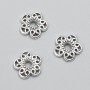 End cap, silver metal color, 12×2 mm (±), packaging -20 g, 52 (±) pcs