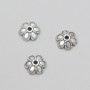 End cap, silver-colored metal, diameter 9×3 mm (±), packaging 20 g, 62 (±) pcs