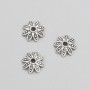 End Cap Hardware, metal color silver, diameter 10x3 mm (±), packaging -20 g, 80 (±) pcs