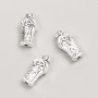 Bead insert fitting 'Icon', diameter 13×6×4 mm, packed 20 g, 23 pcs +/-, metal color 'Silver'