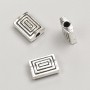 Bead-insert Findings, Diameter 12×8×4 mm, 20 g per pack, 12 pcs ±, metal color "Silver"