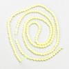 Tiny Spinel Beads (Synthetic) - Yellow Faceted Round Beads, 2 mm Diameter, on a strand, 37 cm long